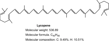 structure lycopene structure lycopene