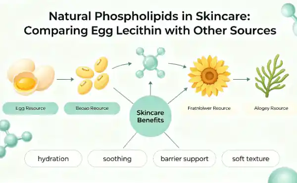 Natural Phospholipids in Skincare: Comparing Egg Lecithin With Other Sources